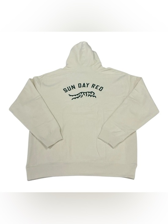 Sun Day Red Tiger Woods Men’s L Hoodie Bone 450g Fleece Scuba Hood New In Bag - Picture 2 of 9